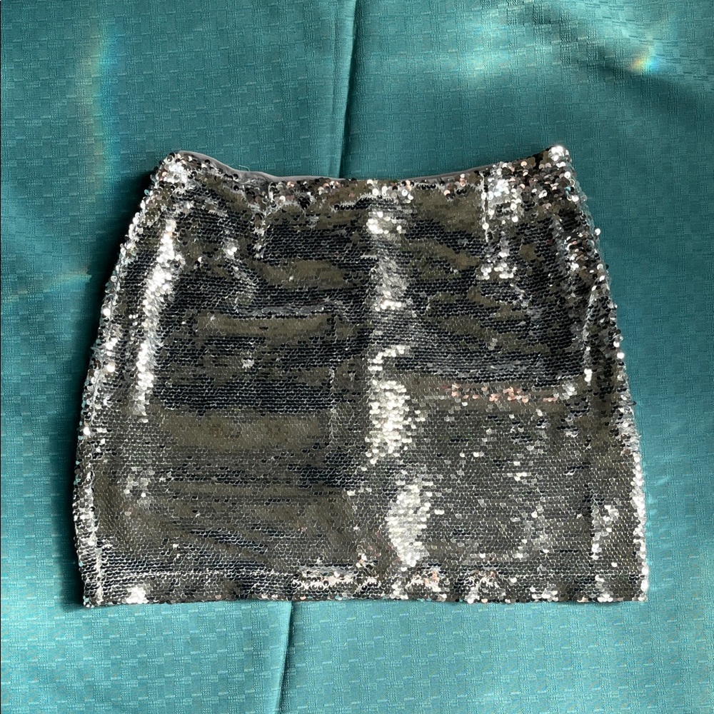 Gianni Bini Sequin Mini Skirt